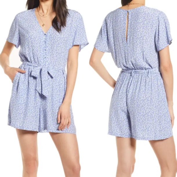 Rails Tie Waist Romper